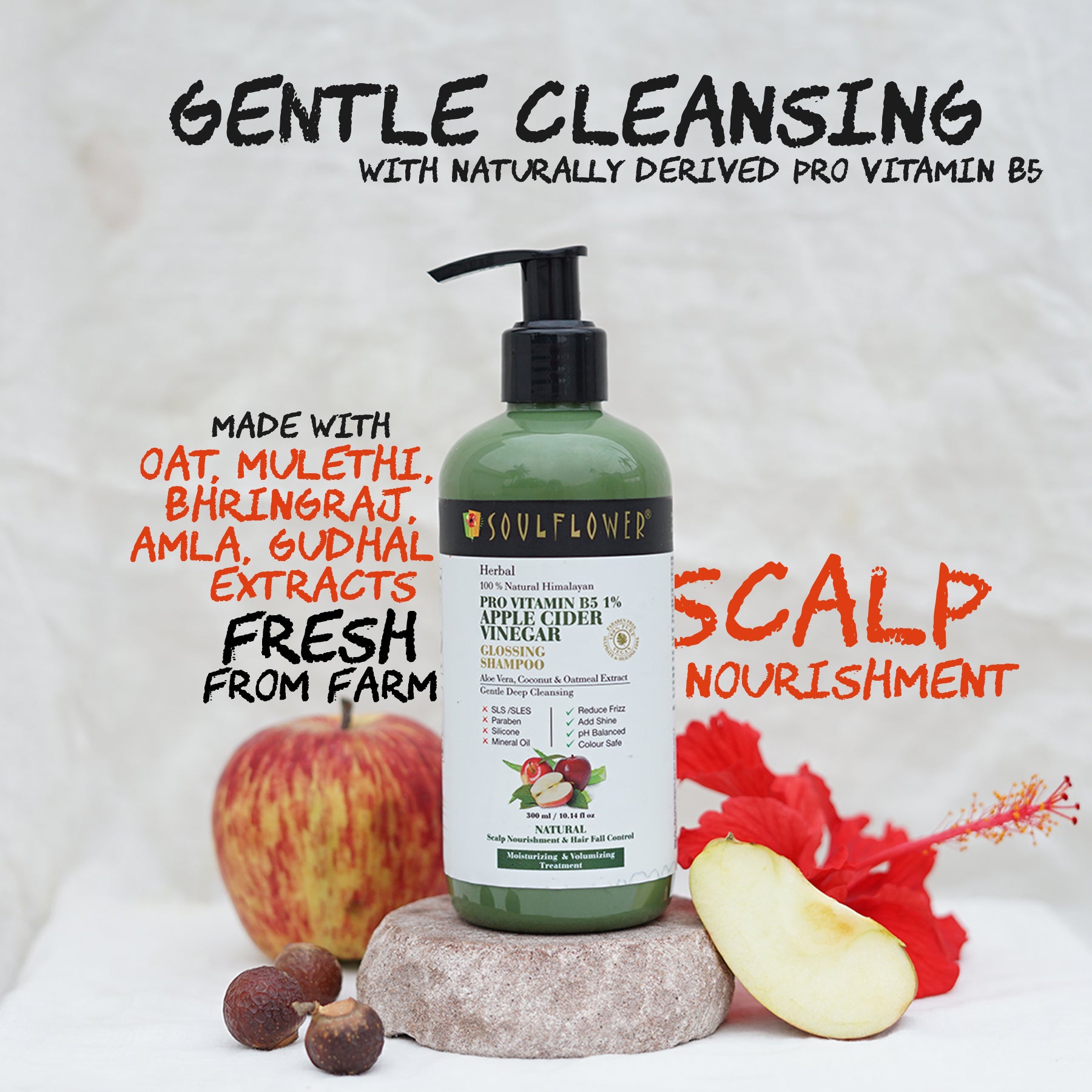 Gentle Cleansing with Apple Cider Vinegar Shampoo  Soulflower.in
