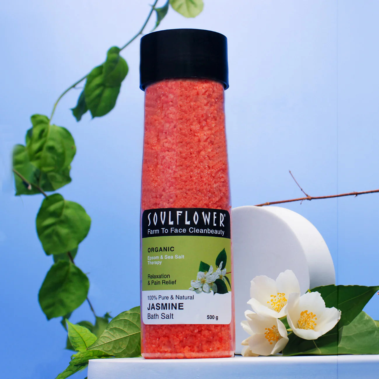 Soulflower Jasmine Aroma Bath Salt A Luxurious Way to Relax and Rejuv