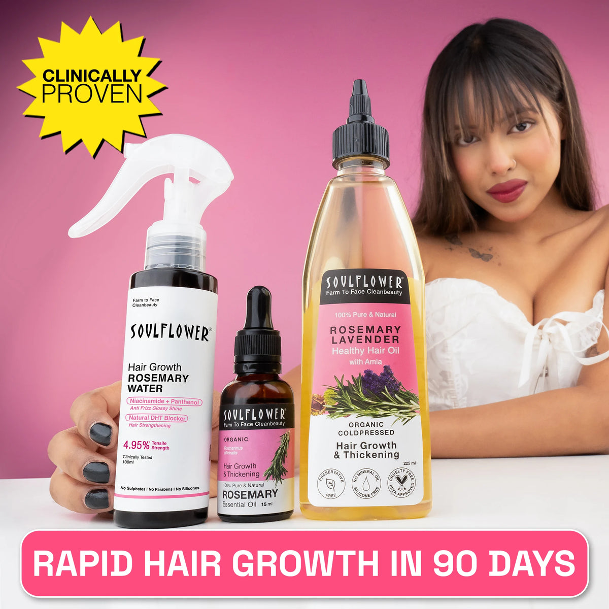 3X Rosemary Hair Growth Routine
