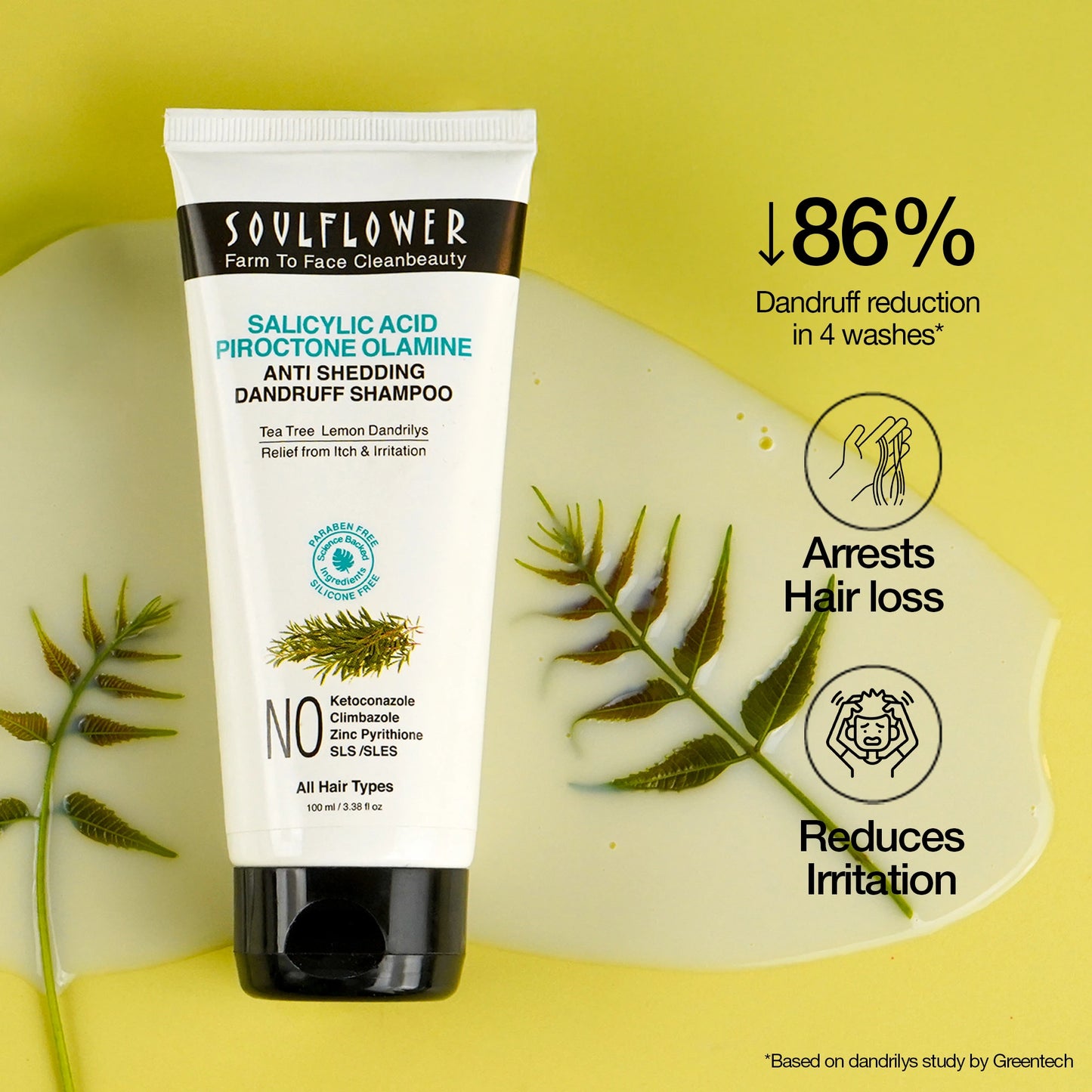 Anti Shedding Dandruff Shampoo By Soulflower