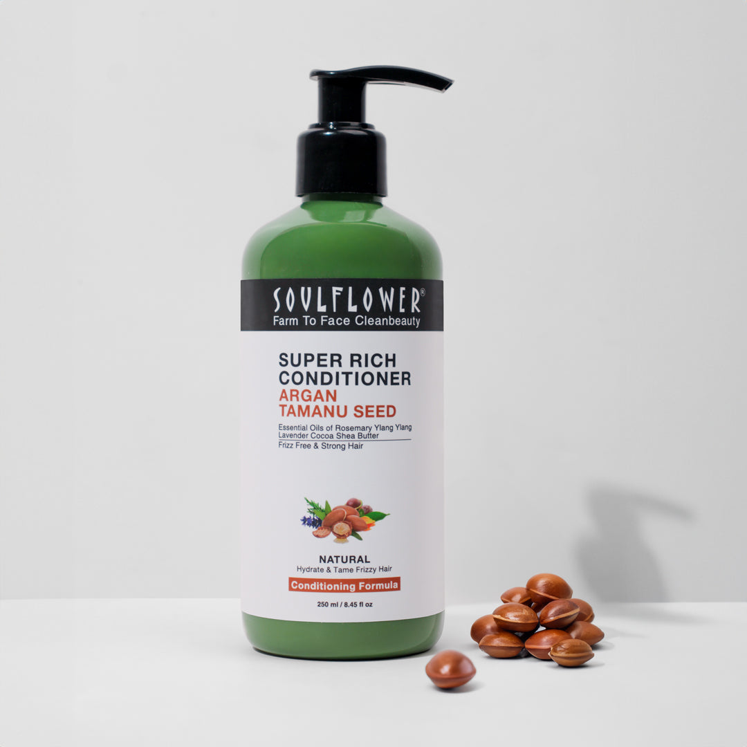 Argan Super Rich Conditioner for Dry, Damaged & Frizzy Hair, Control Hair Fall