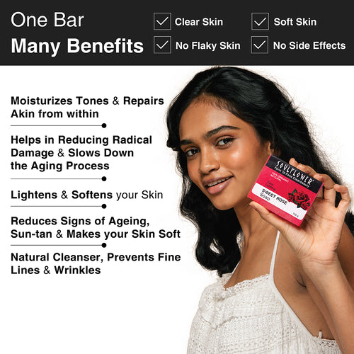 Benefits of Sweet Rose Natural Soap for clear skin
