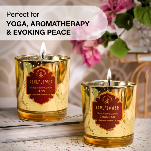 Soulflower Glass Votive Candle