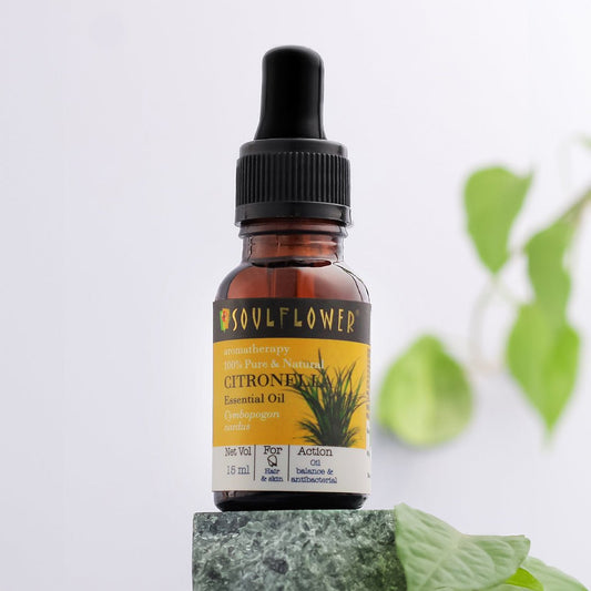 Pure citronella essential oil for skin, scalp, acne control and healthy hair – 100% natural