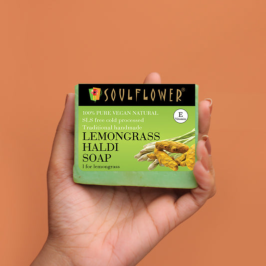  sls free lemongrass haldi soap 