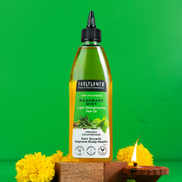 Rosemary Cooling Mint Light Oil for Hair Fall Control