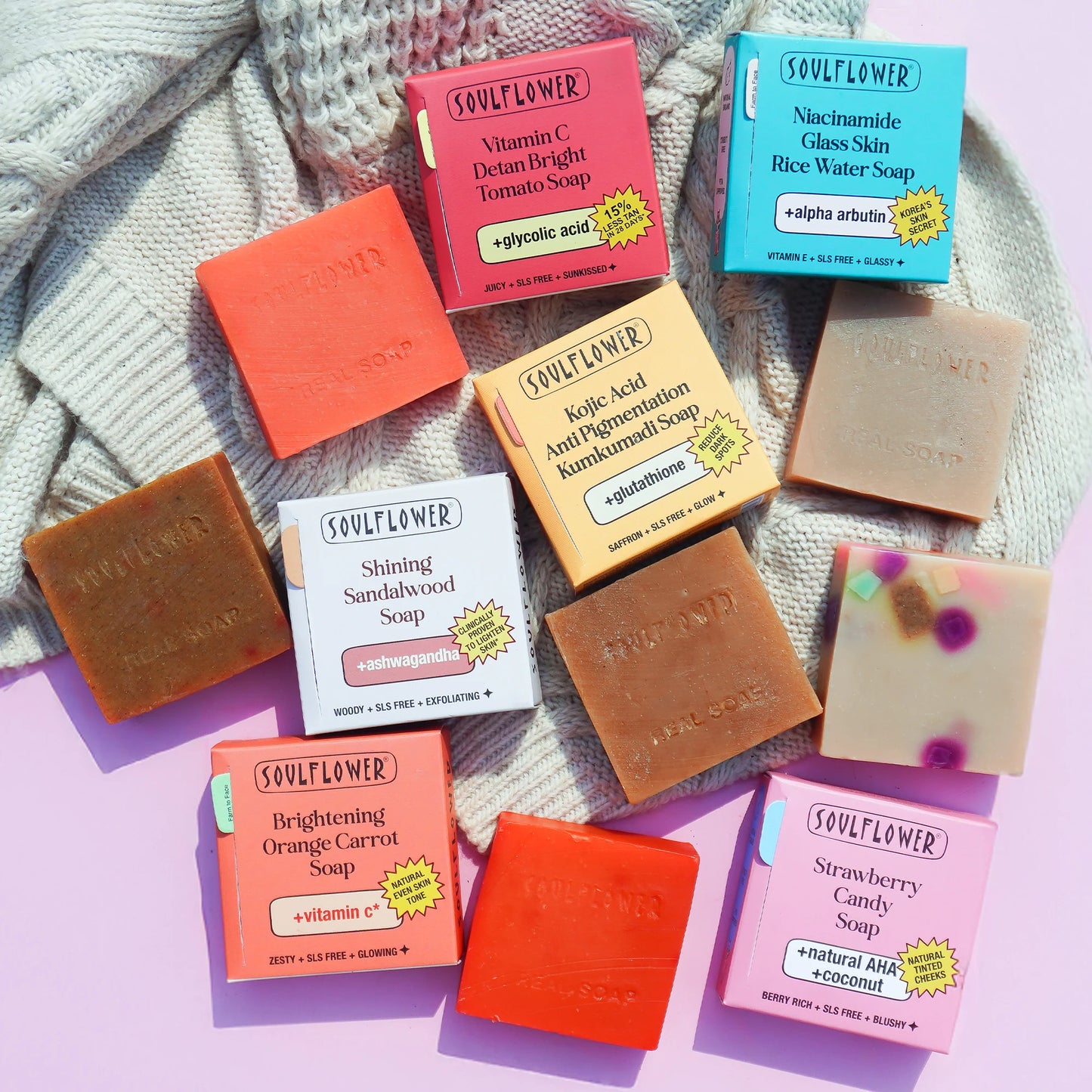 Set of 6 Brightening Summer Soaps