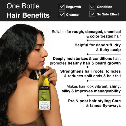Olive oil for strong thick hair