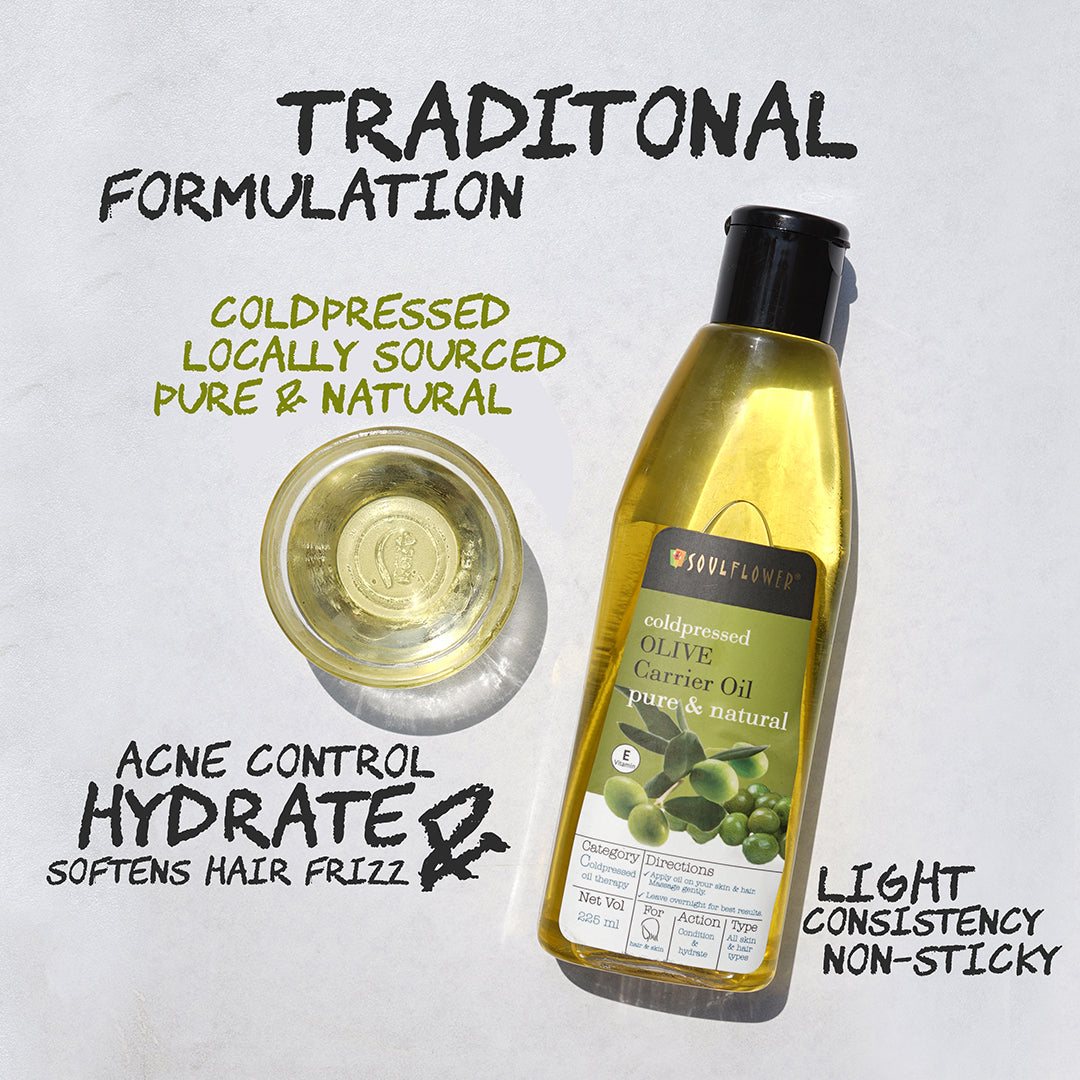 Cold Pressed Olive Oil for Nourished Hair and Skin
