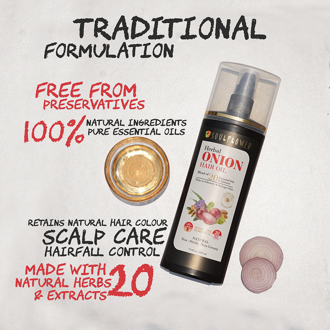 Amla and Onion Hair Oil | Promotes Hair Growth, Reduces Hair Fall