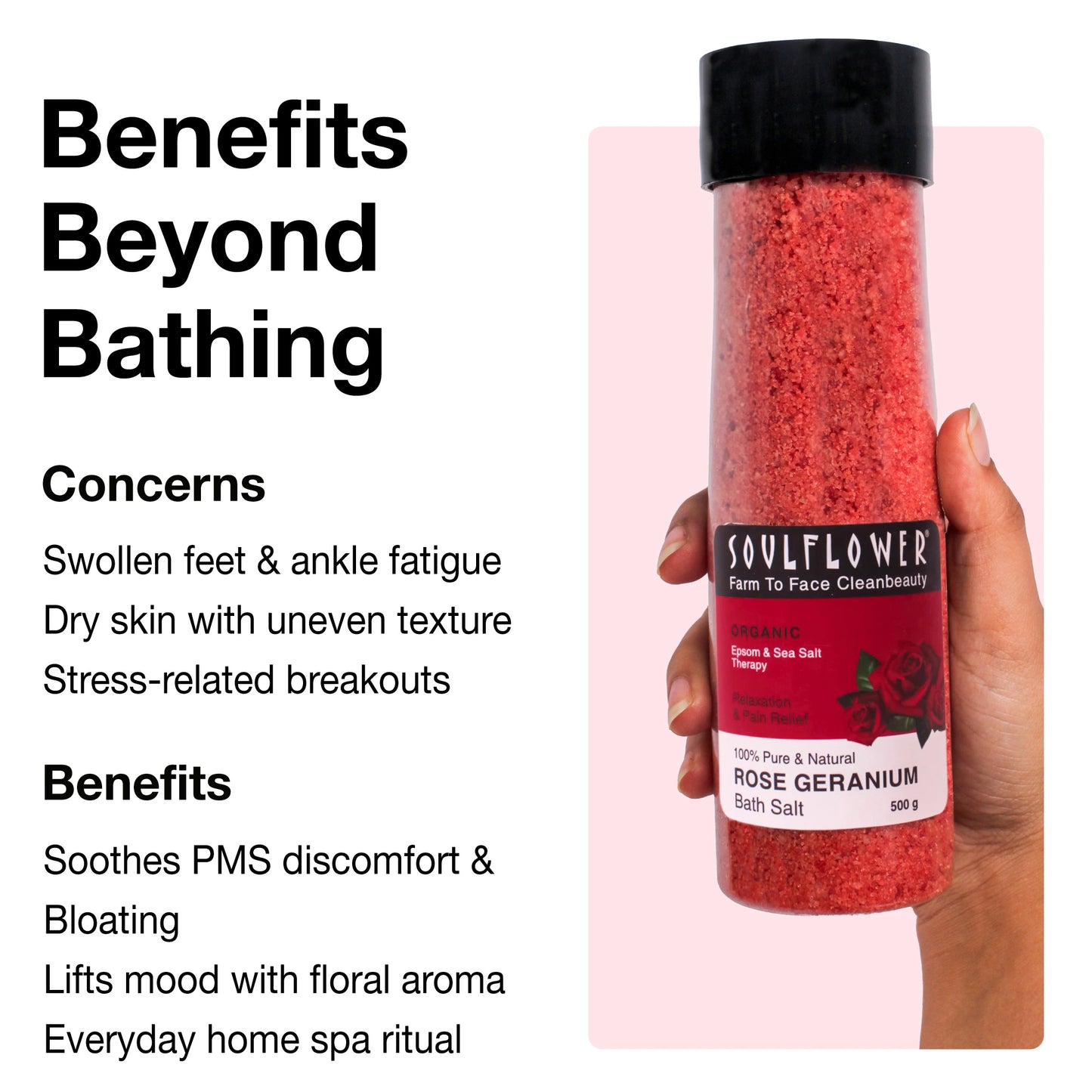 Rose Geranium Epsom Bath Salt