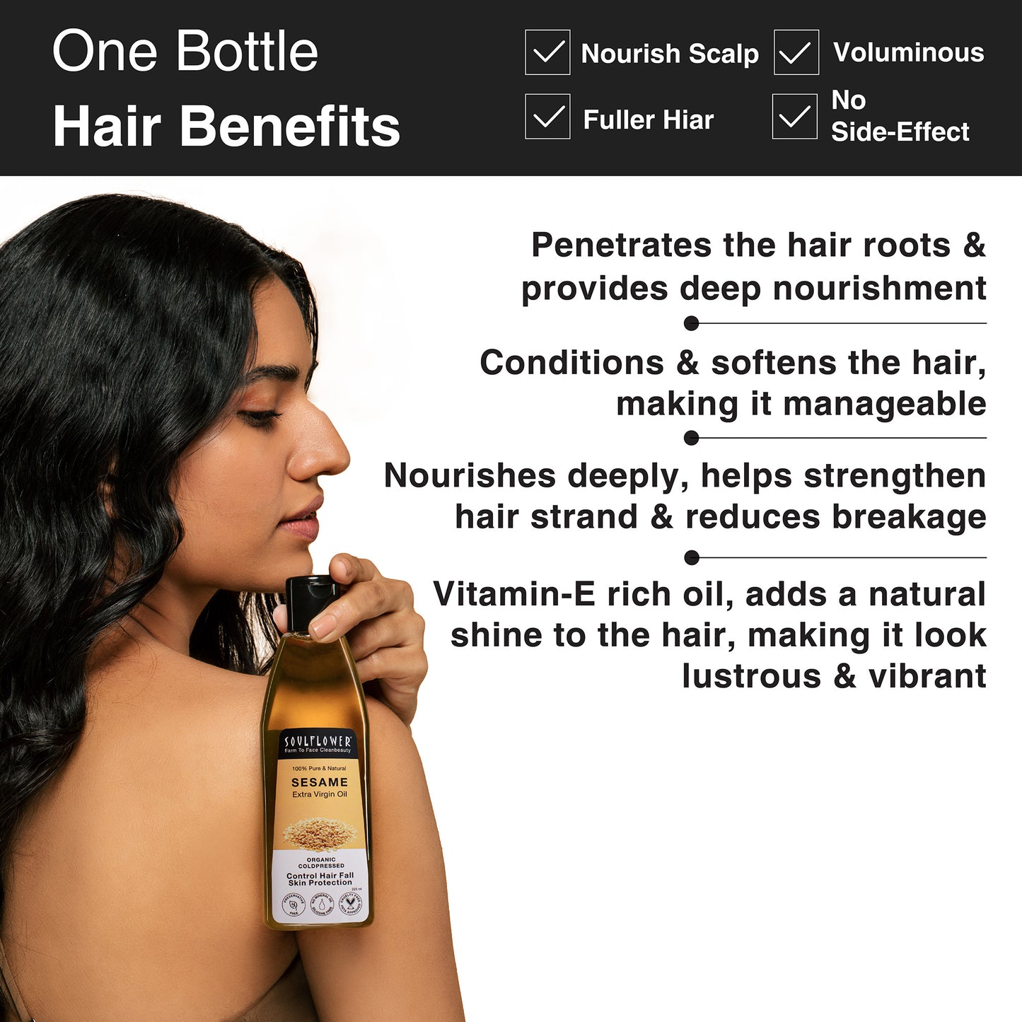 Multiple benefits of using help with hairfall and reduce breakage