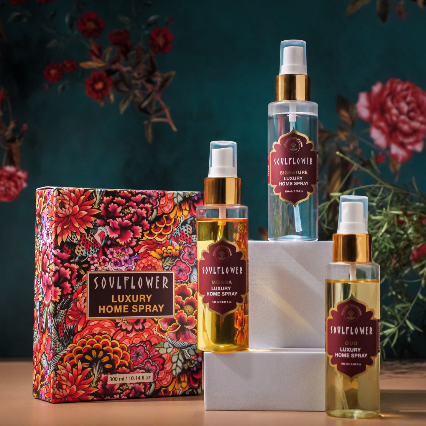 Soulflower Luxury Home Spray for Serene Sanctuary, Ethereal Fragrance, Quick Aromatherapy, Long-Lasting Scent, Natural, Alcohol-Based Blend