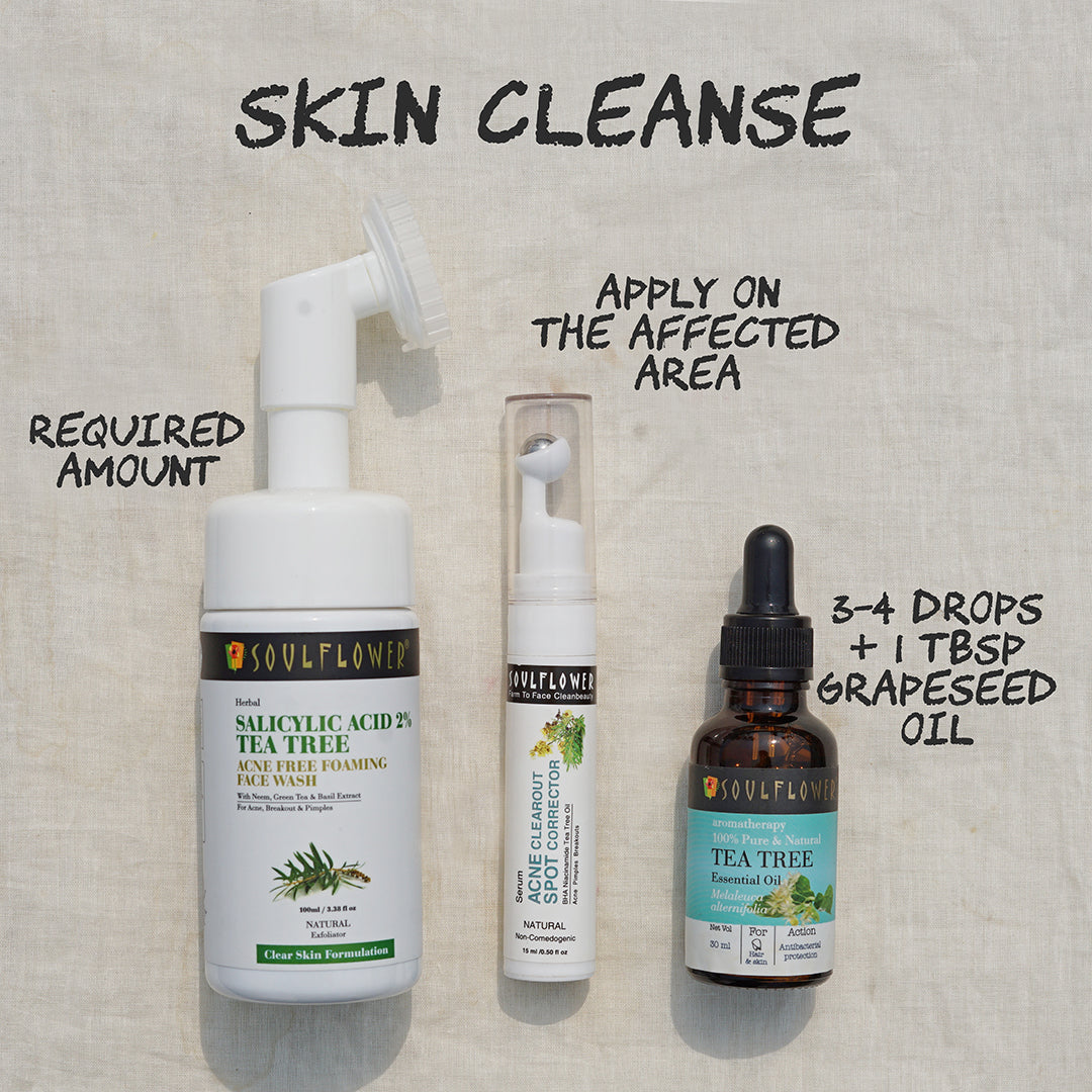 Tea Tree Essential Oil for Dandruff & Acne
