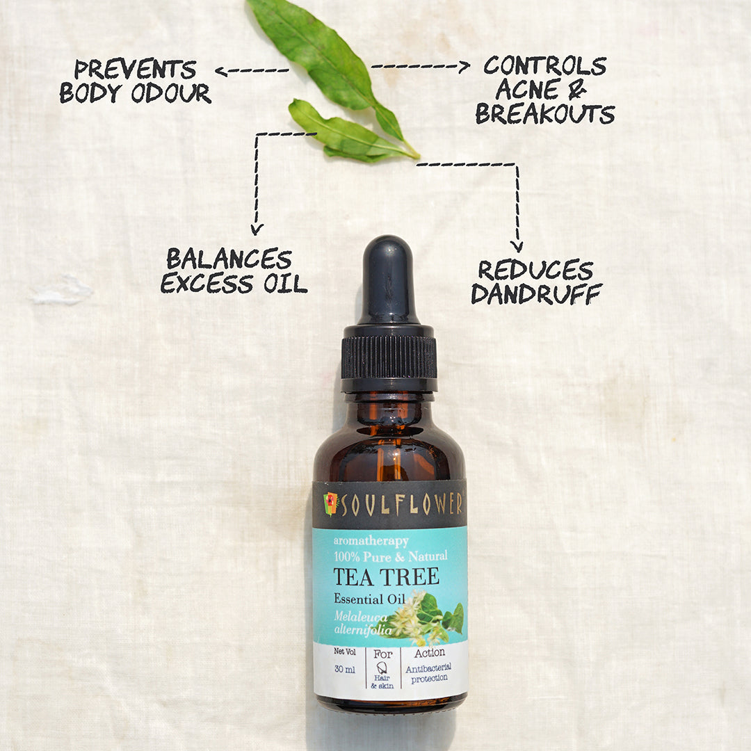 Tea Tree Essential Oil for Dandruff & Acne