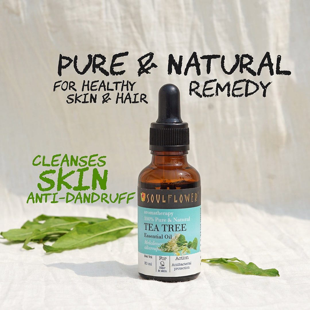 Tea Tree Essential Oil for Dandruff & Acne