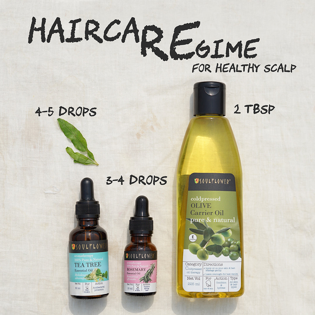 Tea Tree Essential Oil for Dandruff & Acne