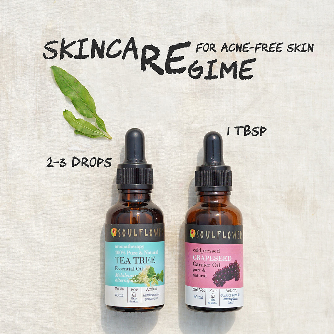 Tea Tree Essential Oil for Dandruff & Acne