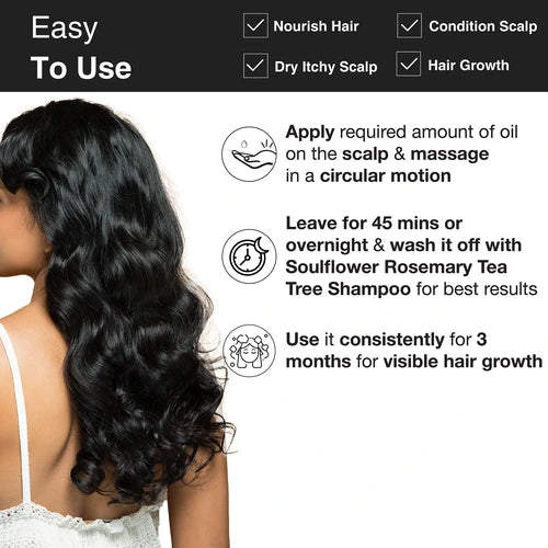 Bhringraj Hair Oil with a light, non-greasy formula and easy-to-use bottle for hassle-free scalp application and daily hair care.