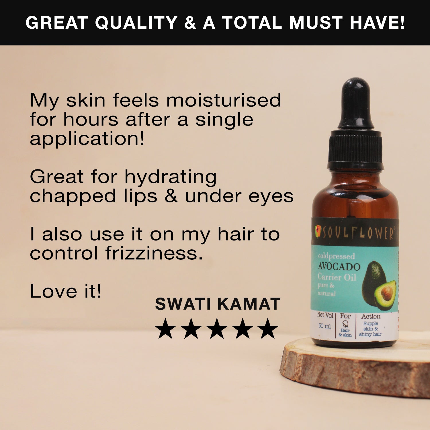 Great quality Soulflower Avocado oil