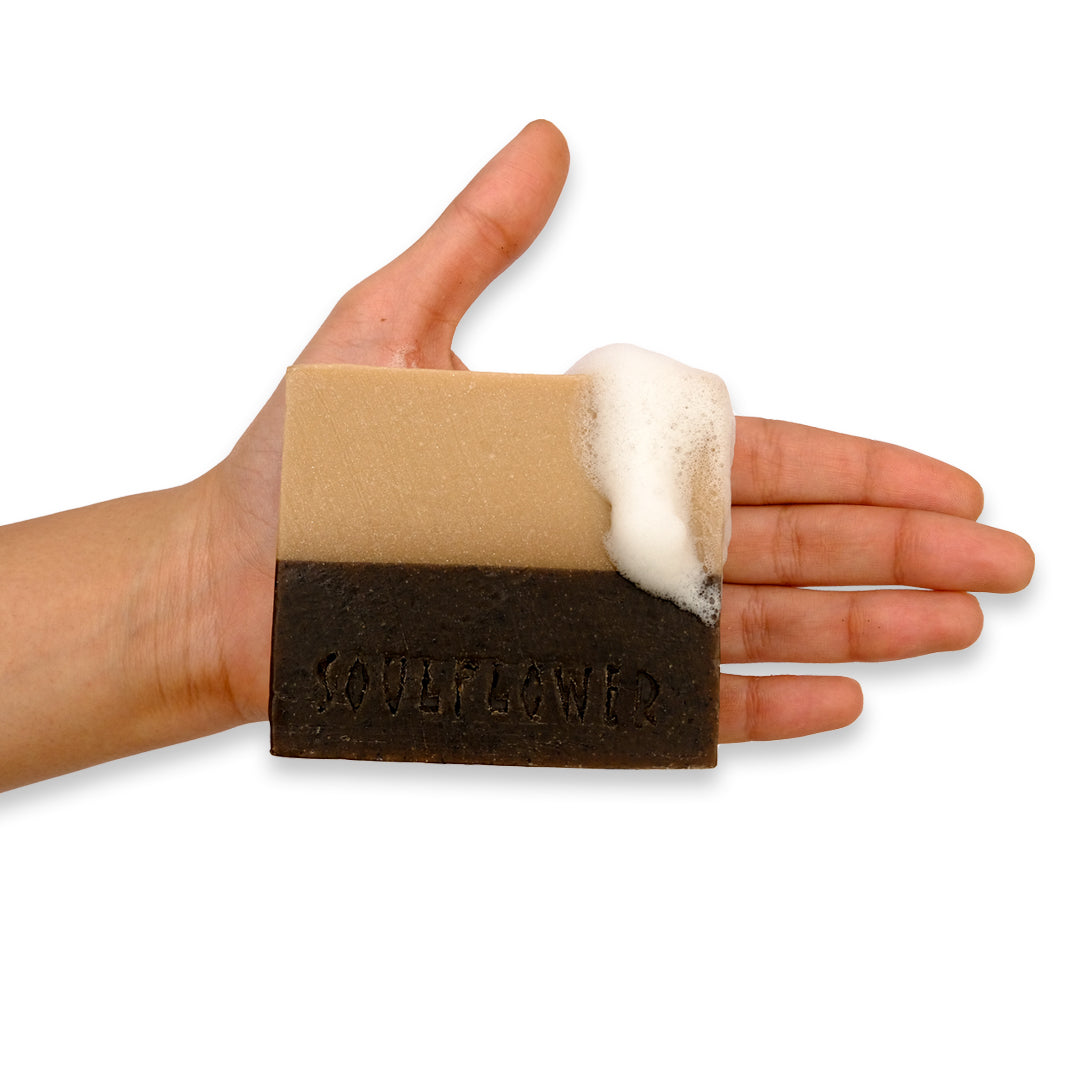 Exfoliating & Energizing Coffee Soap easy wash