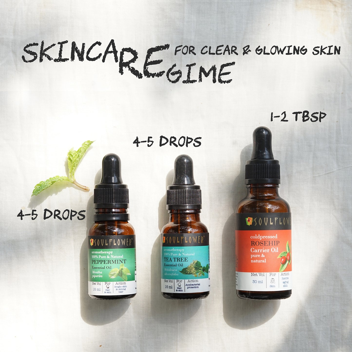 natural peppermint for clear and glowing skin