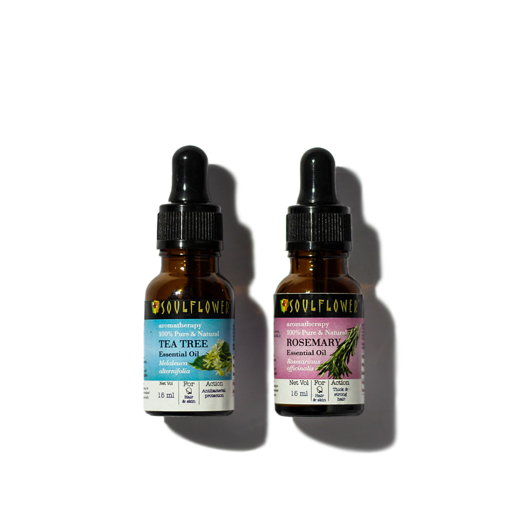 Pure & Undiluted Tea Tree & Rosemary Essential Oil