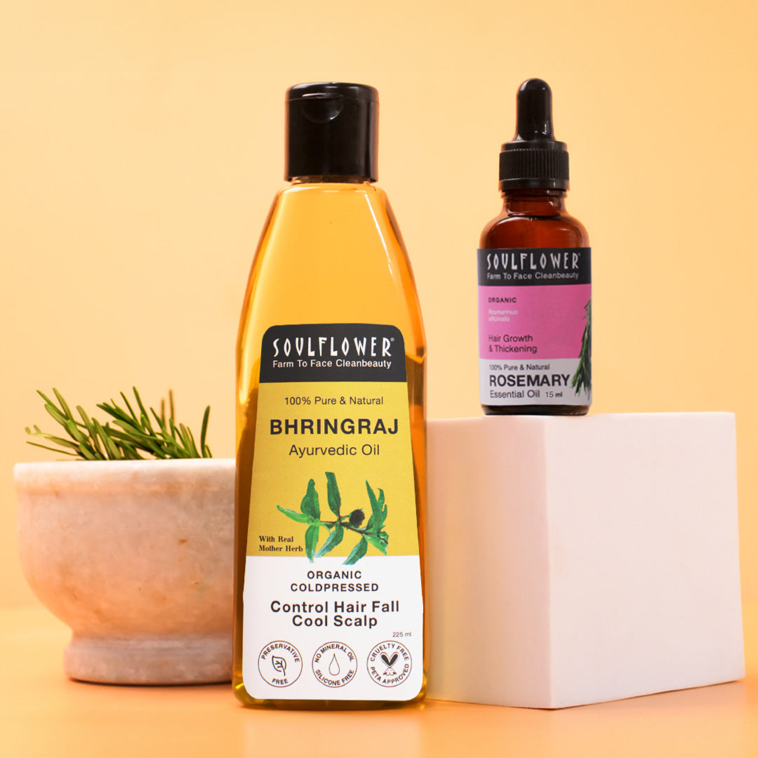 Rosemary Essential Oil & Bhringraj Hair Oil Duo