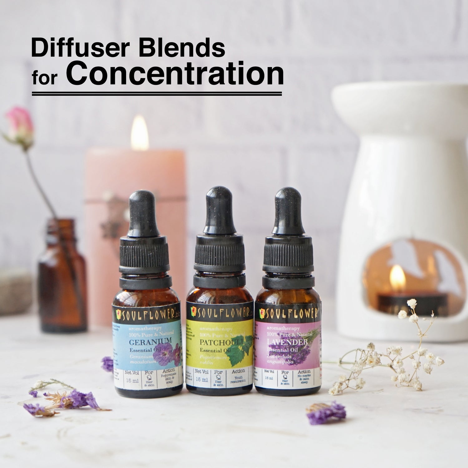 Diffuser Blends for Concentration