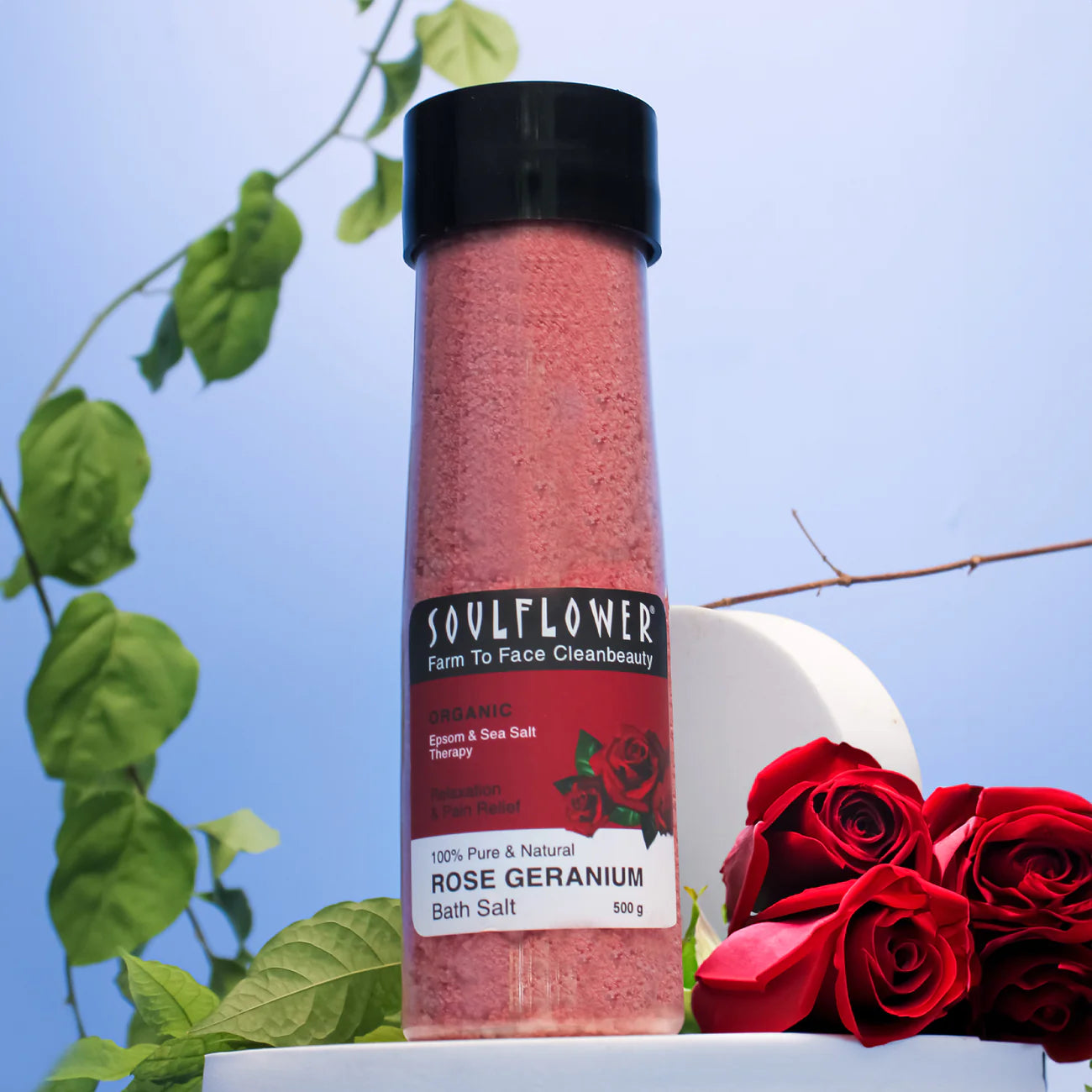 Luxurious Cleanser to detoxify skin - Try out Rose Geranium Bath Salt!