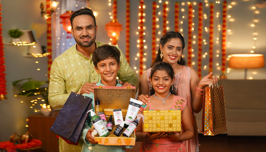 Premium herbal and organic Diwali gift hampers online - skincare, hair care, aromatherapy, and fragrance sets.