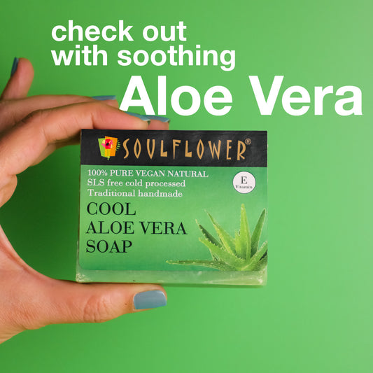 Give Dry Skin a Hydrating Helping Hand - with Cool Aloe Vera Soap