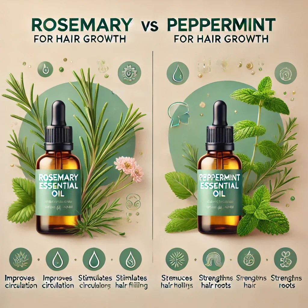 peppermint vs rosemary essential oil