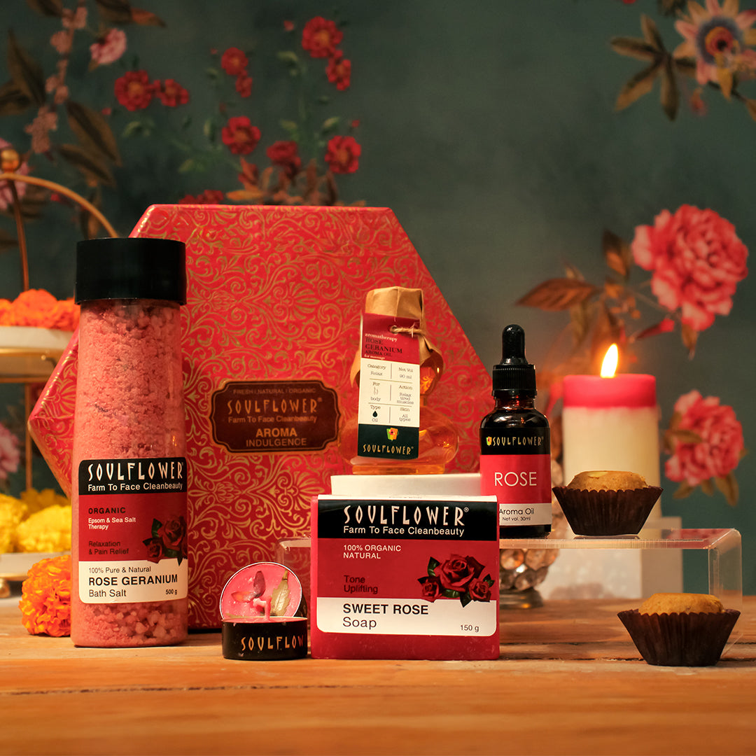 luxury Selfcare rose Hexagon Gift Set