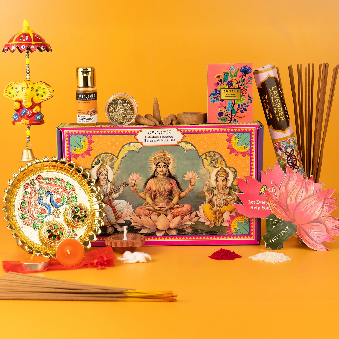 Lakshmi Ganesh Saraswati Puja Set
