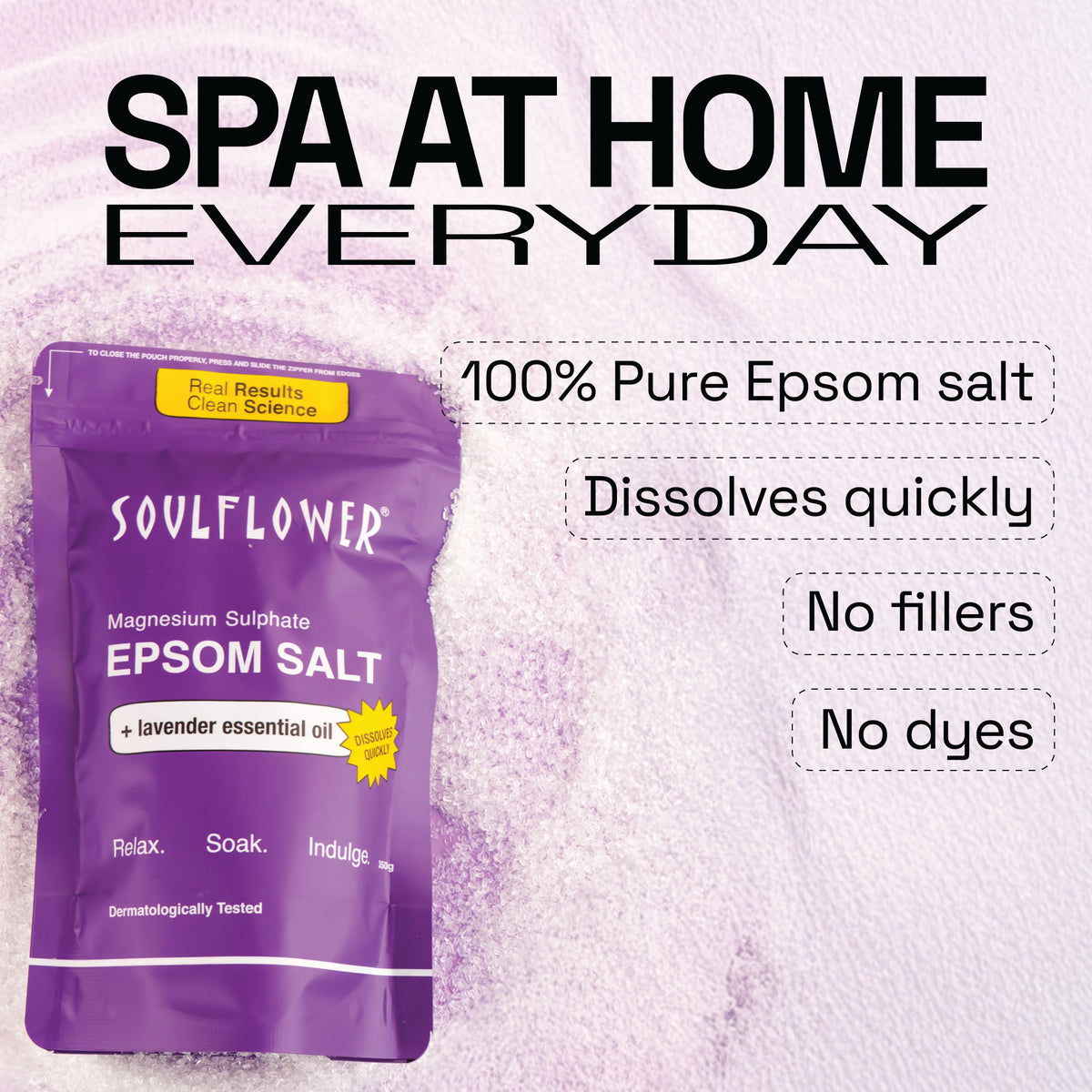 Espom Bath Salt with Lavender Essential Oil