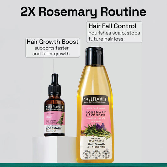 2X Rosemary for Hair Fall Control + Hair Growth Boost
