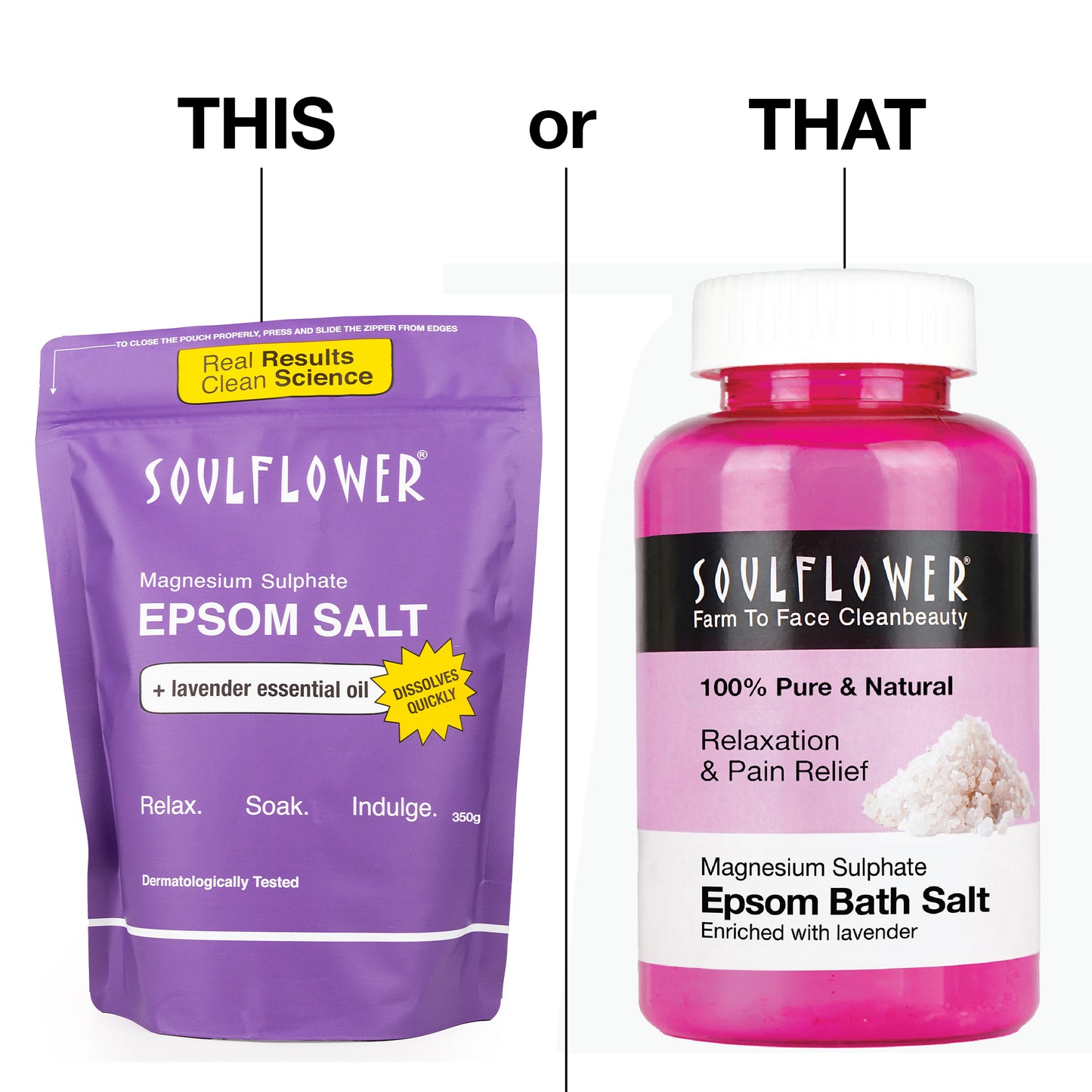 Espom Bath Salt with Lavender Essential Oil