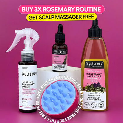 3X Rosemary Hair Growth Routine