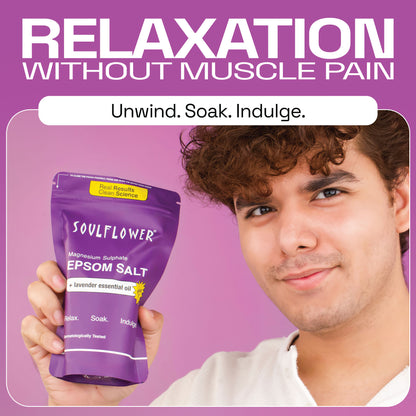 Espom Bath Salt with Lavender Essential Oil