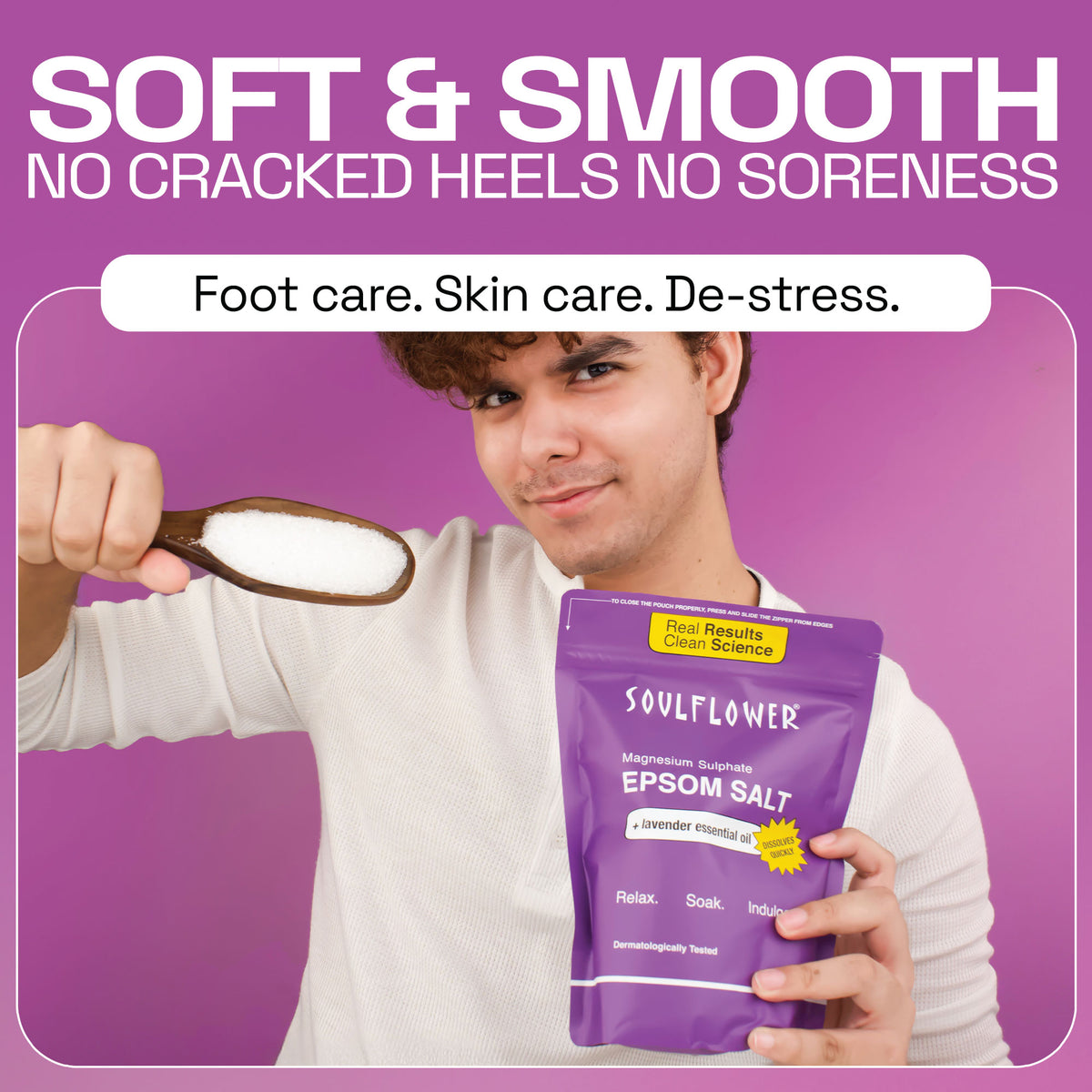 Espom Bath Salt with Lavender Essential Oil