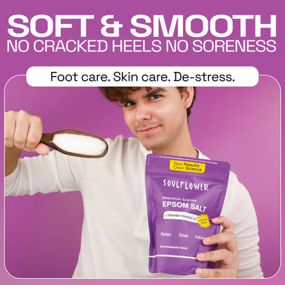 Espom Bath Salt with Lavender Essential Oil
