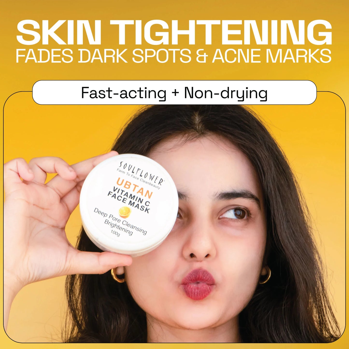 Deep Pores Cleansing & Brightening Ubtan Face Mask