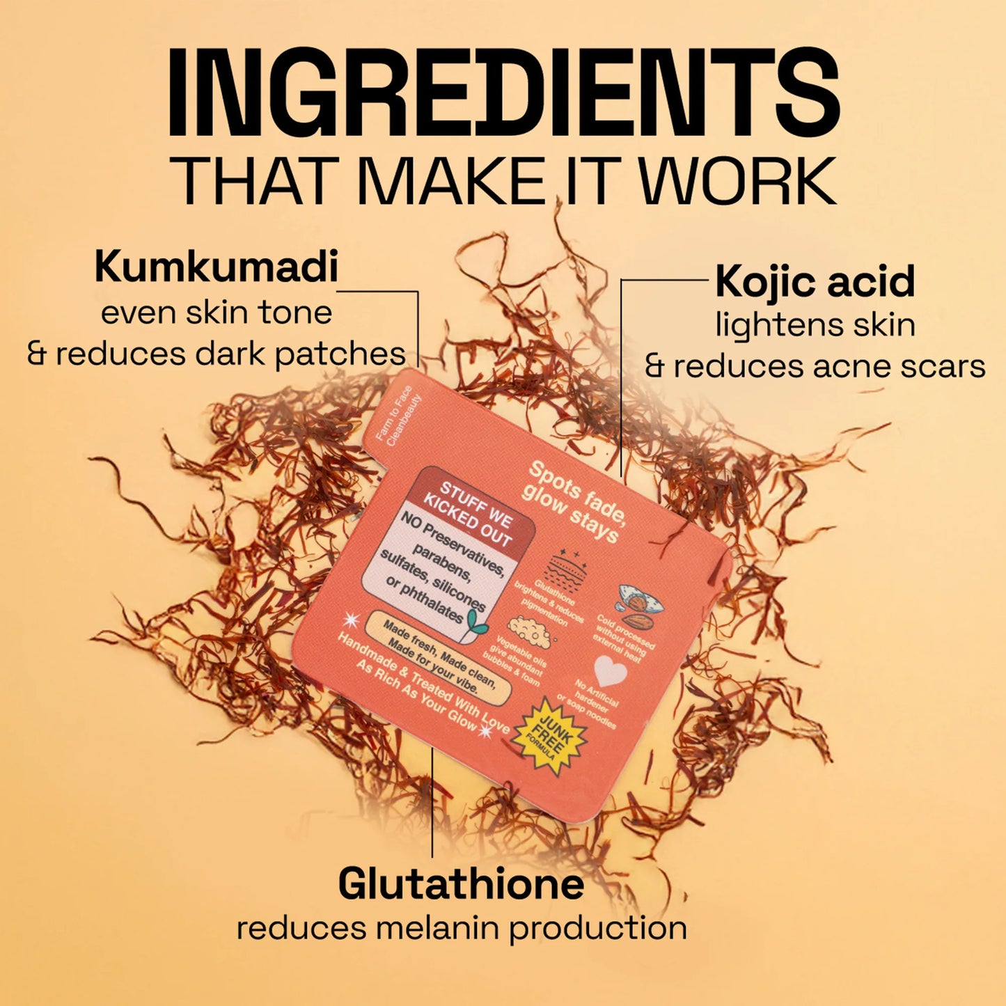 Kojic Acid Anti Pigmentation Kumkumadi Soap