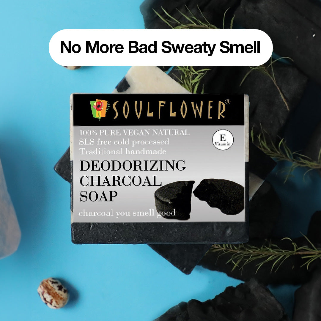 natural coal soap for refreshing mood