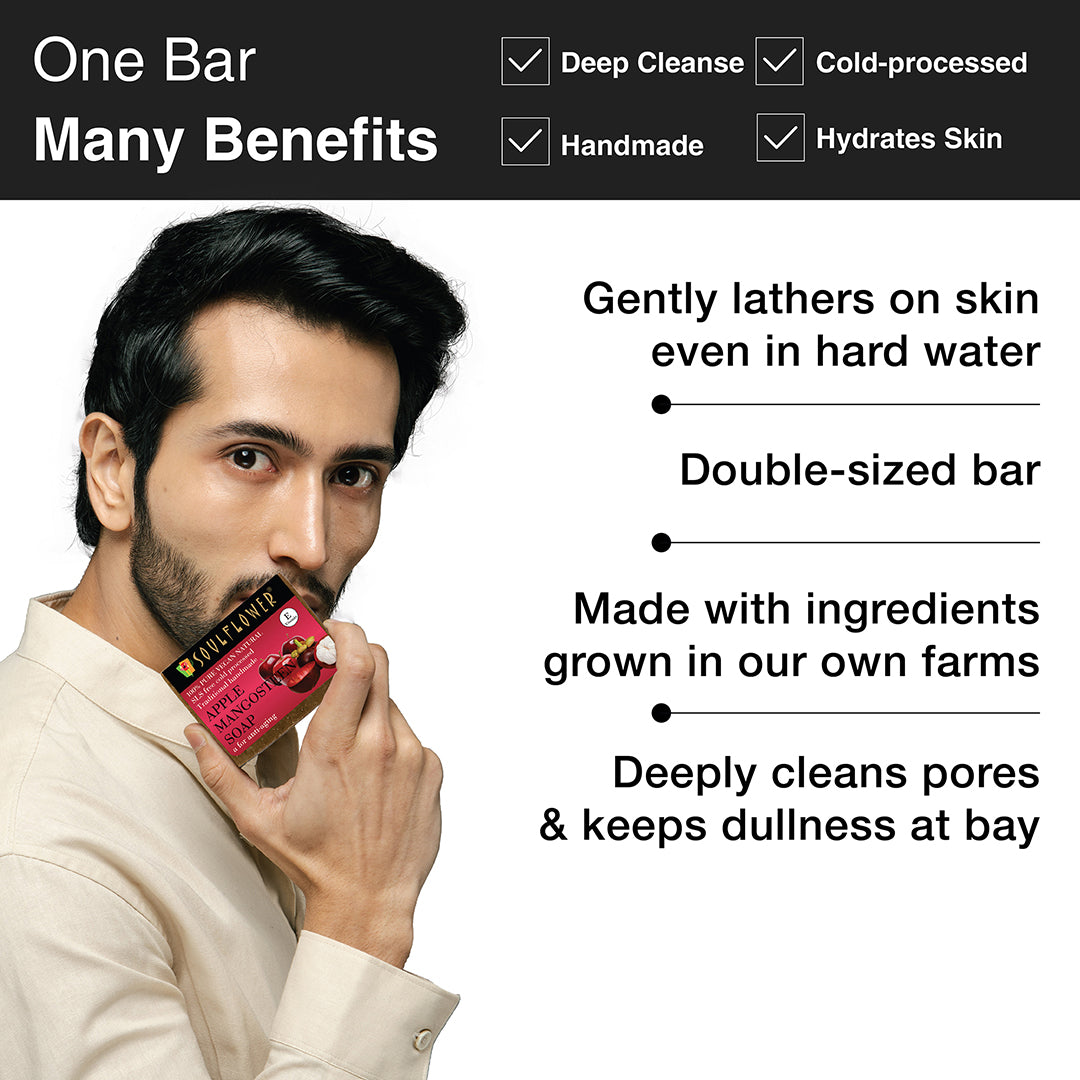 Many benefits of apple mangosteen soap to deep cleanse