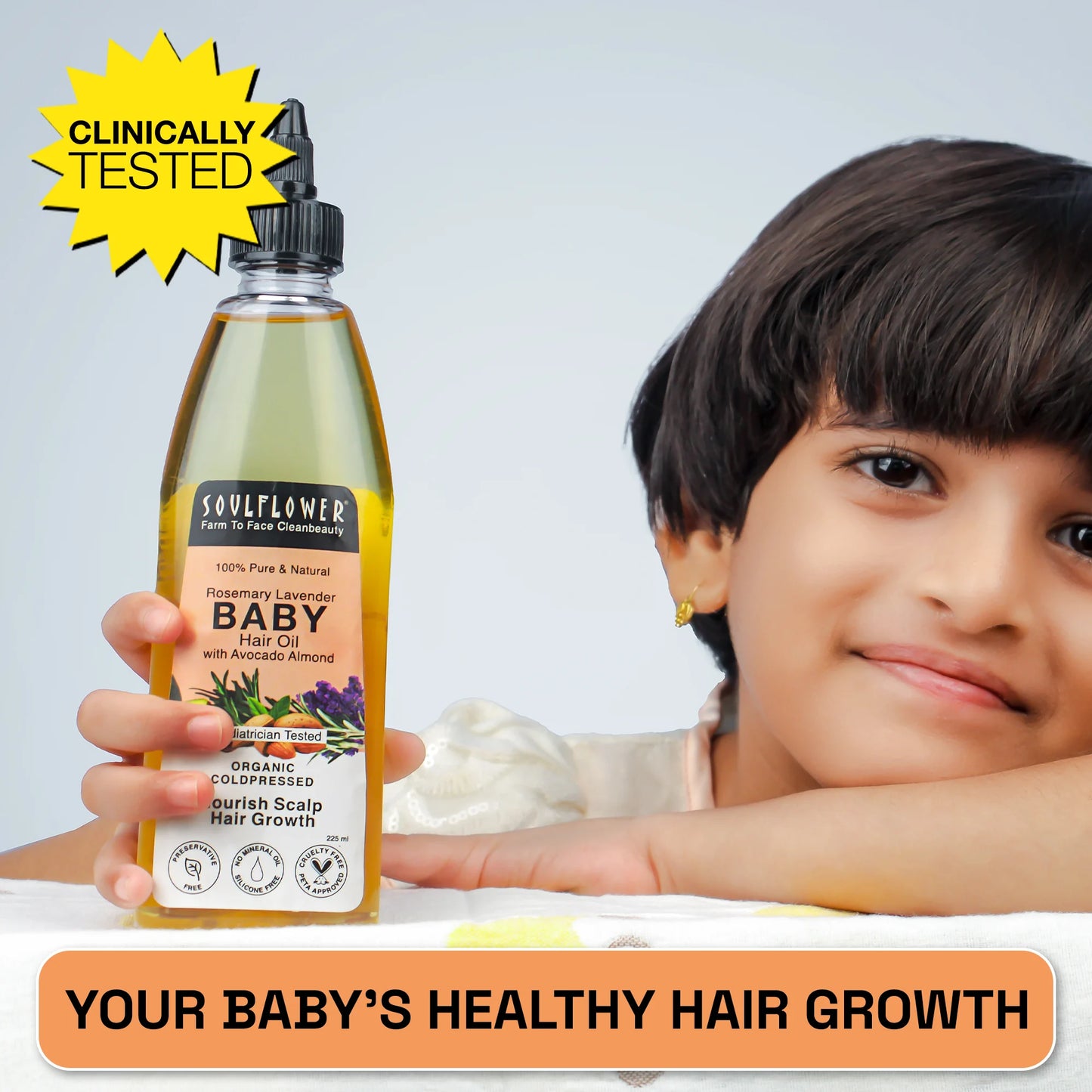 Rosemary Lavender Baby Hair Growth Oil - Soulflower