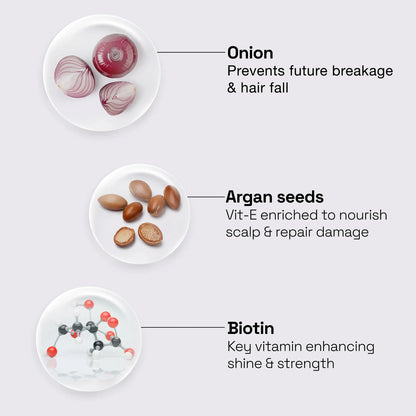 Biotin Onion Shampoo with Keratin & Vitamin E