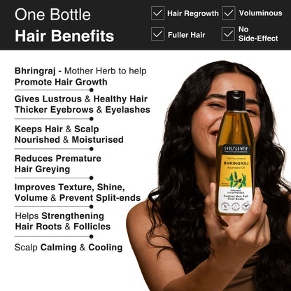 Bhringraj oil for healthu & lustrous hair