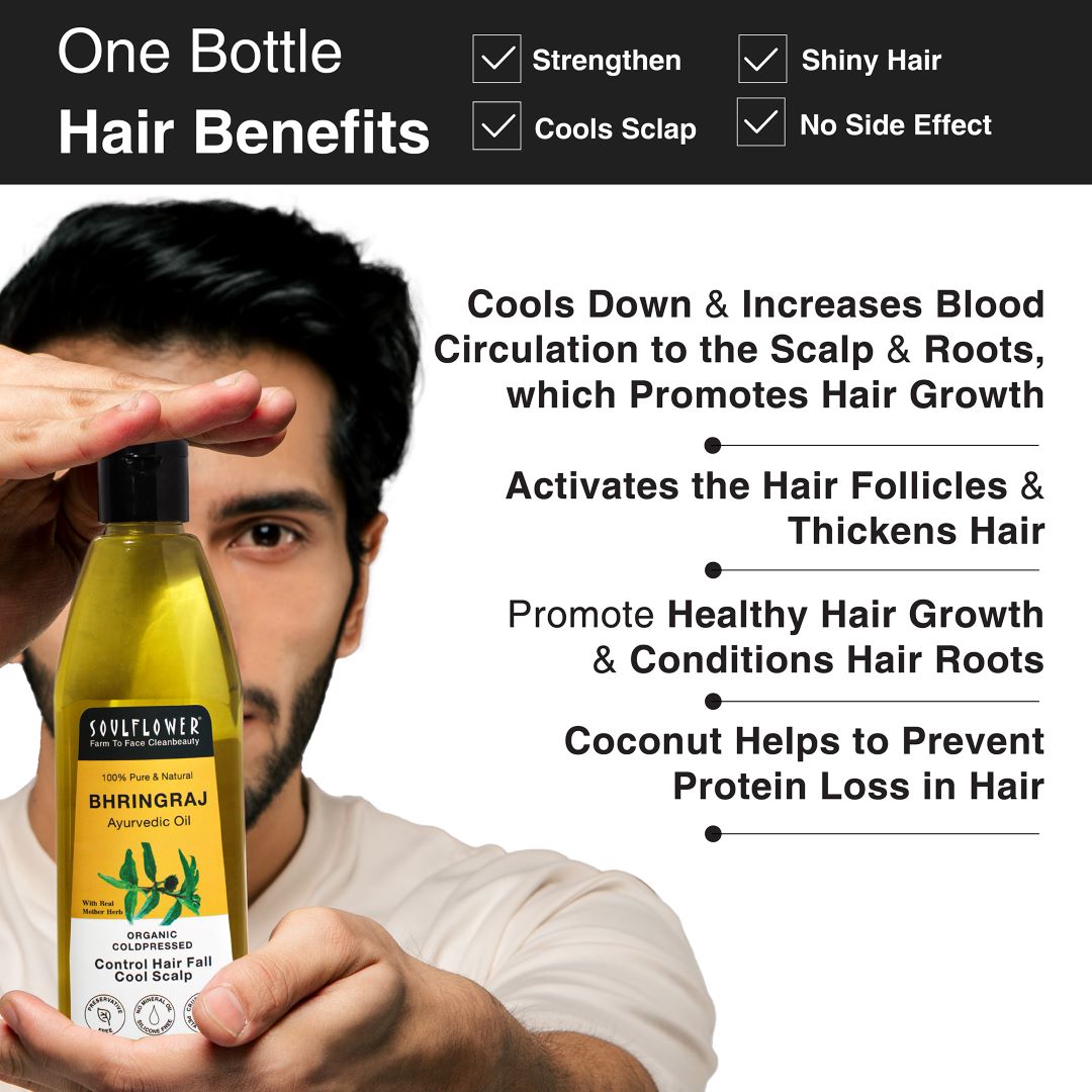 Bhringraj ayurvedic oil for thick hair